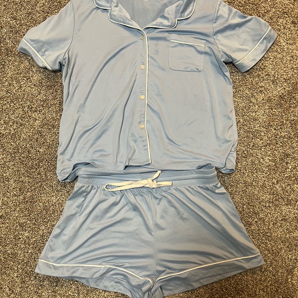 Soft Blue Pajama Set